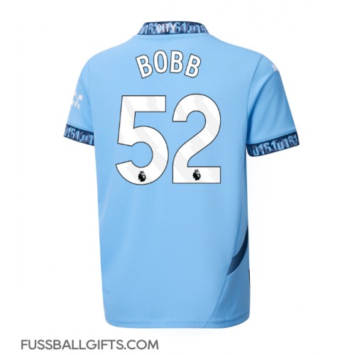 Manchester City Oscar Bobb #52 Fußballbekleidung Heimtrikot 2024-25 Kurzarm